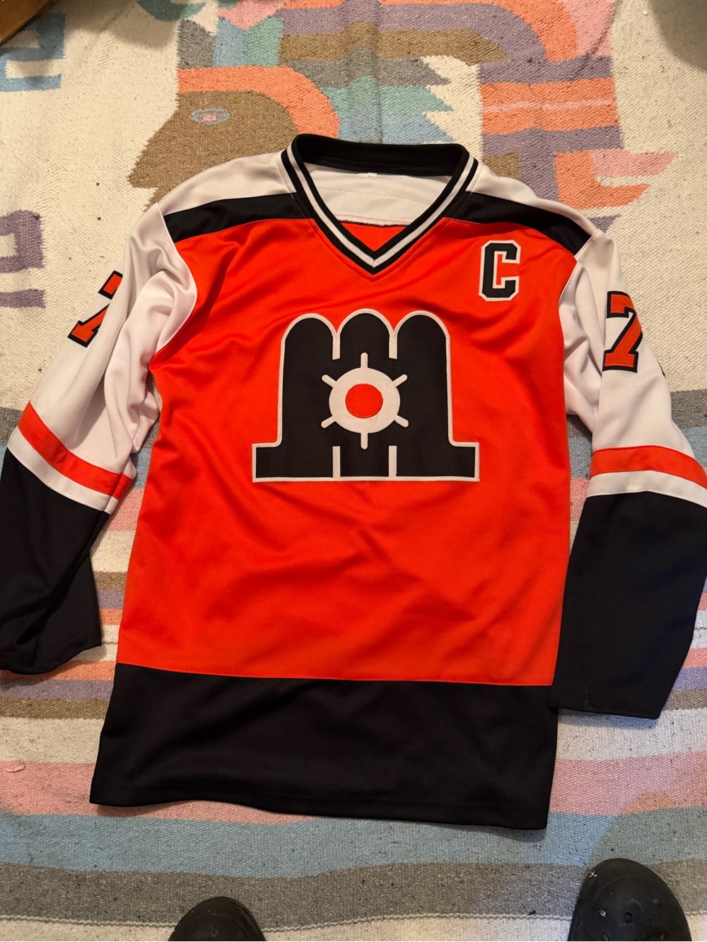 MAINE MARINERS Scott Gomez VINTAGE 80s AHL MINOR LEAGUE HOCKEY JERSEY